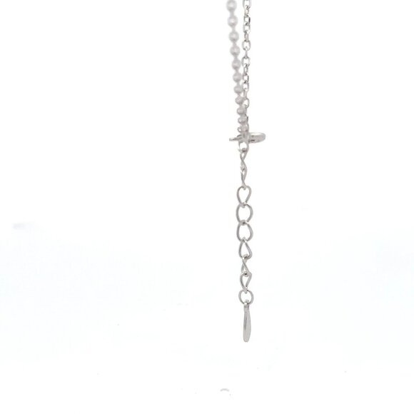 925 Sterling Silver Necklace 17 inches Chain Red Agate Clover Pendant - Picture 8 of 9